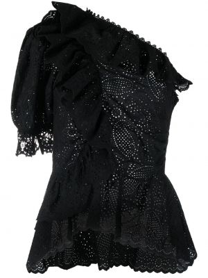 Асиметрична блуза Ulla Johnson черно