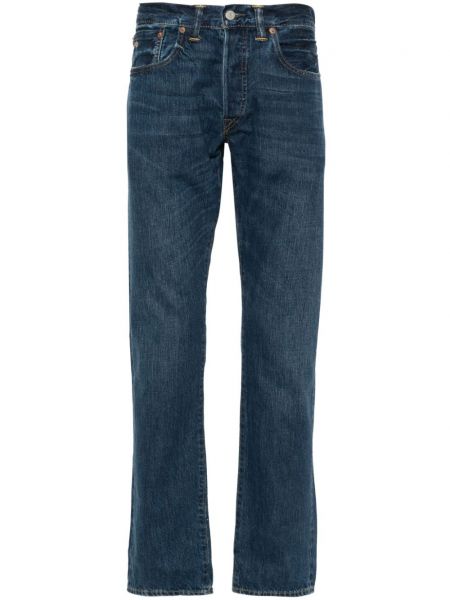 Straight jeans mit stickerei Ralph Lauren Rrl blau