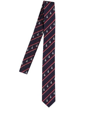 Jedwabny krawat w paski Thom Browne