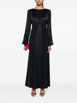Robe de soirée avec manches longues Dvf Diane Von Furstenberg bleu