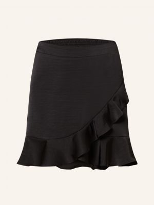 Satynowa rozkloszowana spódnica Neo Noir czarna