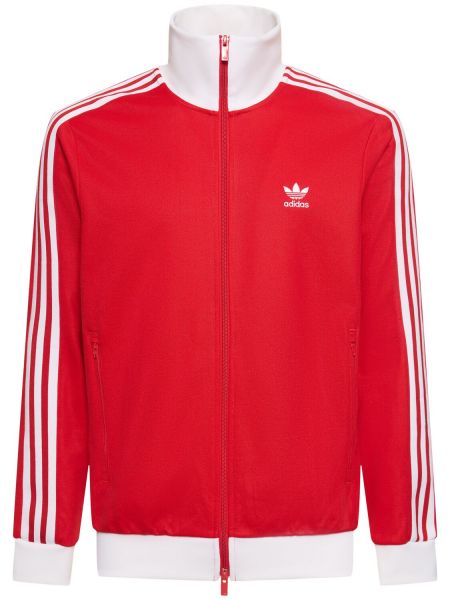 Bluza bawełniana Adidas Originals czerwona