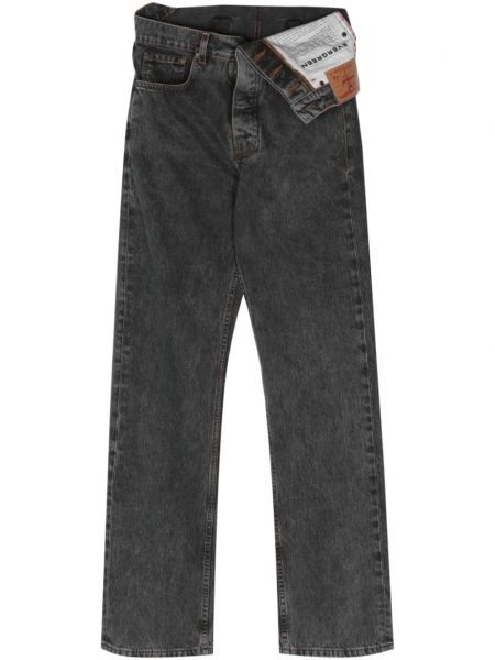 Asymetrické džínsy s rovným strihom Y/project sivá