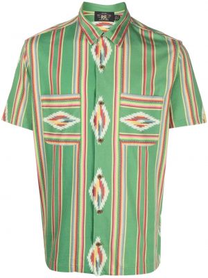 Camicia con stampa Ralph Lauren Rrl verde