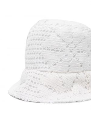 Bavlněný klobouk Comme Des Garçons Shirt bílý