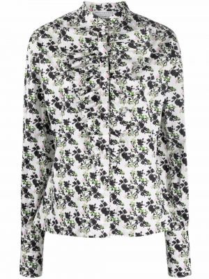 Ruffle trykt floral bluse Philosophy Di Lorenzo Serafini