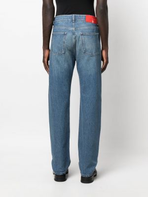 Proste jeansy bawełniane Ferragamo niebieskie