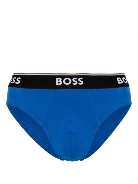 Bokserki bawełniane Boss niebieskie