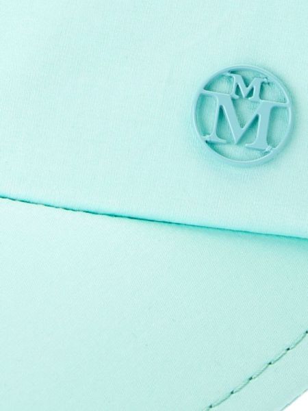 Casquette en coton et imprimé rayures tigre Maison Michel bleu
