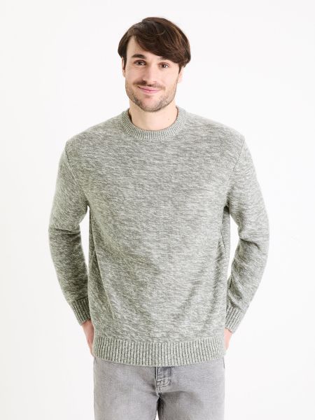 Меланжов пуловер Celio