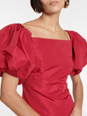 Midi šaty s volány Polo Ralph Lauren červené