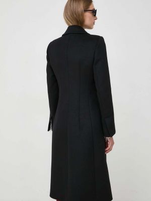 Vlněný kabát Patrizia Pepe černý