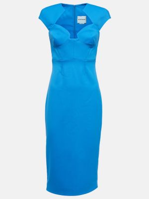 Midi šaty Roland Mouret modré