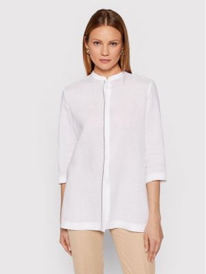 Oversize риза Fabiana Filippi бяло