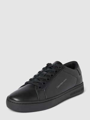 Sneakersy z nadrukiem Calvin Klein Jeans czarne