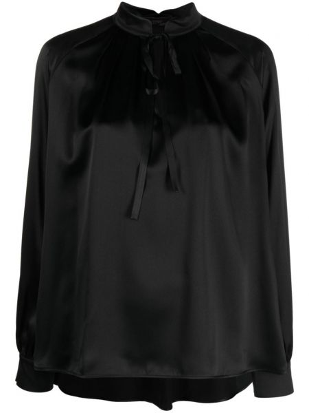 Svilena bluza Max Mara črna