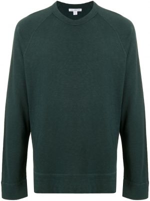 Camiseta de manga larga de punto manga larga James Perse verde