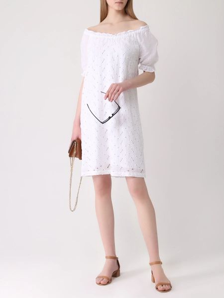 Льняное платье 120% Lino белое