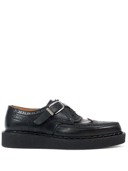 Leder monk schuhe Maison Margiela schwarz