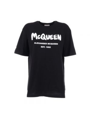Koszulka oversize Alexander Mcqueen czarna