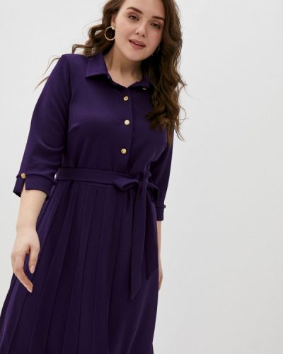 Платье-рубашка Olsi фиолетовое