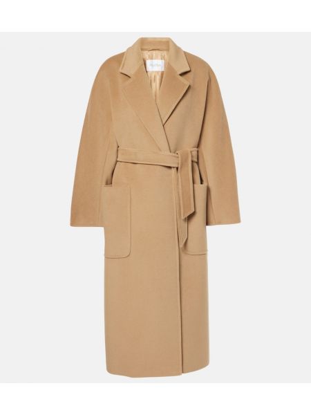 Kaschmir ull lång kappa Max Mara beige