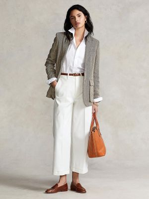 Широкие брюки Polo Ralph Lauren белые