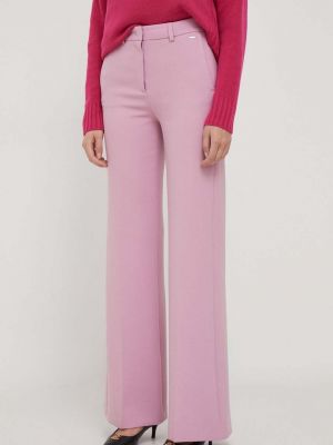 Kalhoty s vysokým pasem Joop! růžové