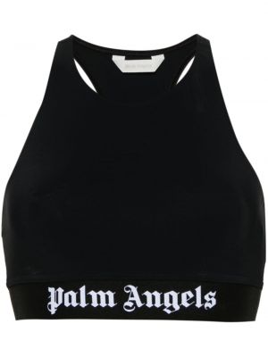 Sportiniai marškinėliai be rankovių Palm Angels juoda