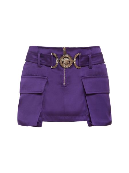 Fustă mini Versace violet