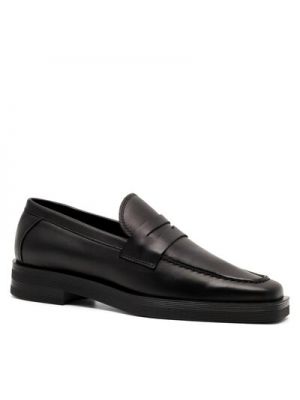 Pantofi din piele Simple negru