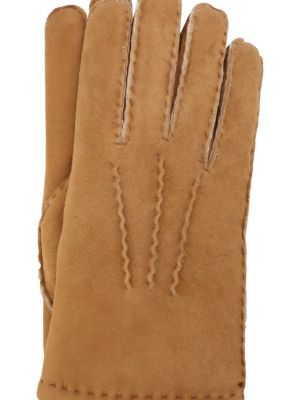 Замшевые перчатки Dents бежевые
