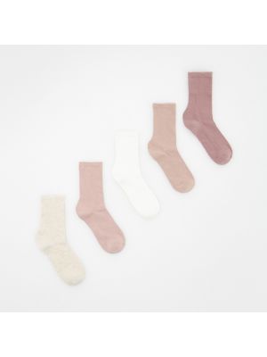 Bavlněné ponožky Reserved růžové
