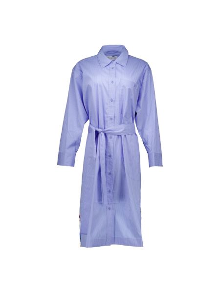 Sukienka koszulowa oversize Munthe niebieska