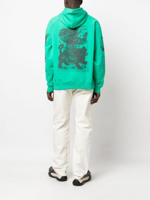 Kapučdžemperis ar apdruku Etudes zaļš