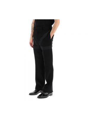Pantalones chinos plisados Salvatore Ferragamo negro