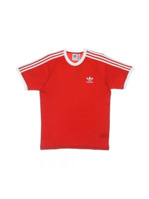 Koszulka w paski Adidas czerwona