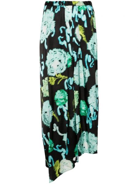 Suknja s cvjetnim printom s printom Christian Wijnants crna