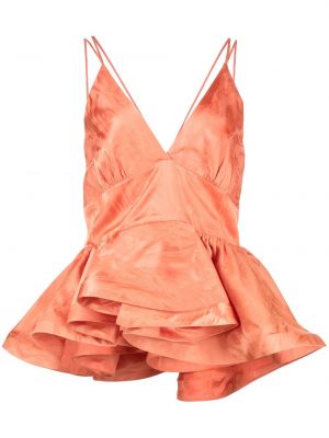 Peplum bluse Silvia Tcherassi oransje