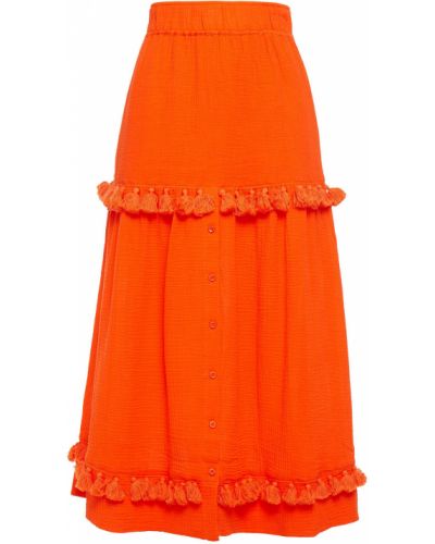 Midi sukně Rodebjer, oranžová