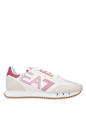 Sneakers di pelle Ea7 bianco