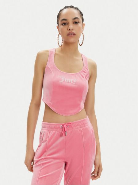 Top slim fit Juicy Couture ružičasta
