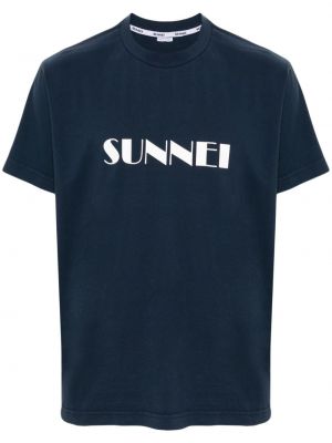 Raštuotas medvilninis marškinėliai Sunnei