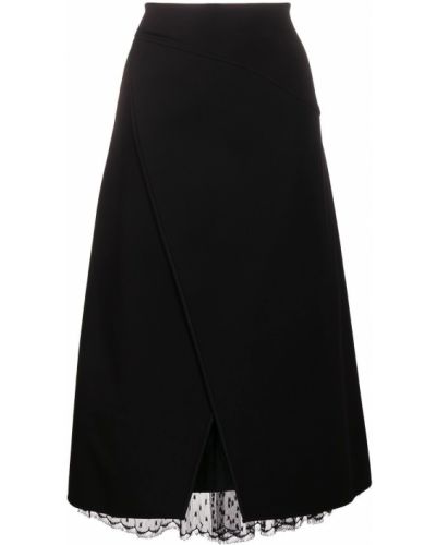 Falda de encaje Givenchy negro