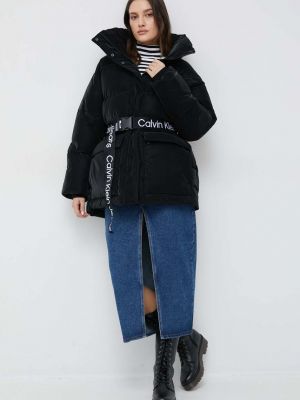 Denim jakna Calvin Klein Jeans črna