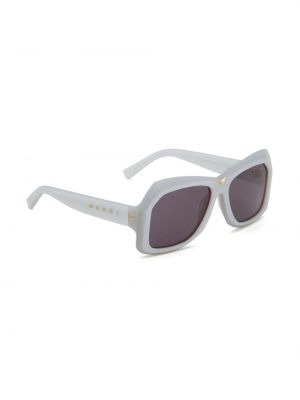 Oversize saulesbrilles Marni balts