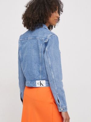 Džínová bunda Calvin Klein Jeans modrá