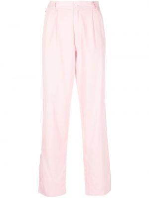 Pantaloni cu picior drept Versace Pre-owned roz