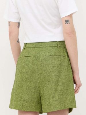 Pantaloni cu talie înaltă Michael Michael Kors verde