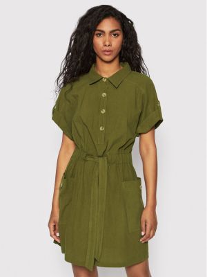 Φόρεμα σε στυλ πουκάμισο Brave Soul πράσινο